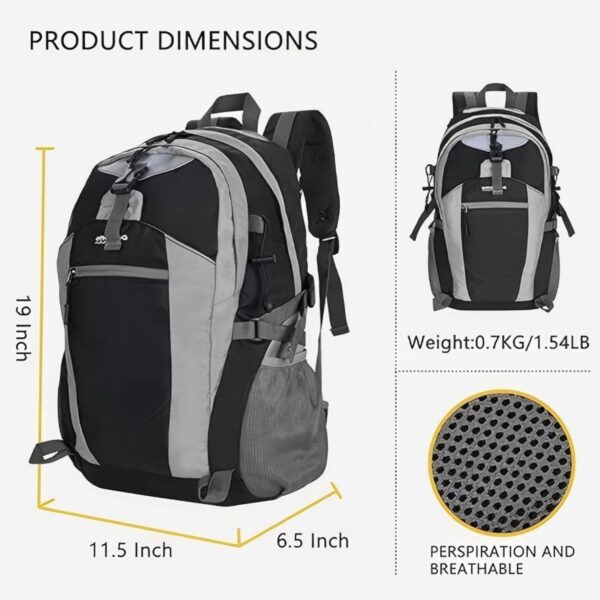 Water Resistant Hiking Backpack - Image 3