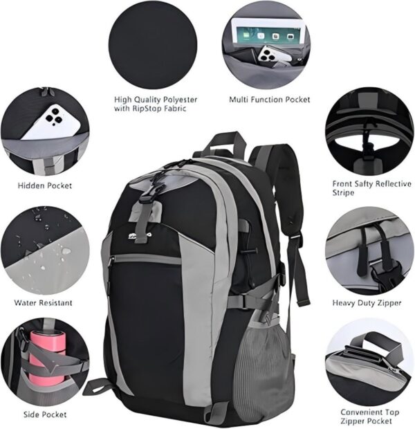 Water Resistant Hiking Backpack - Image 5